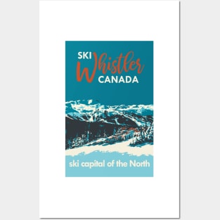 Vintage Whistler Canada Ski Poster Posters and Art